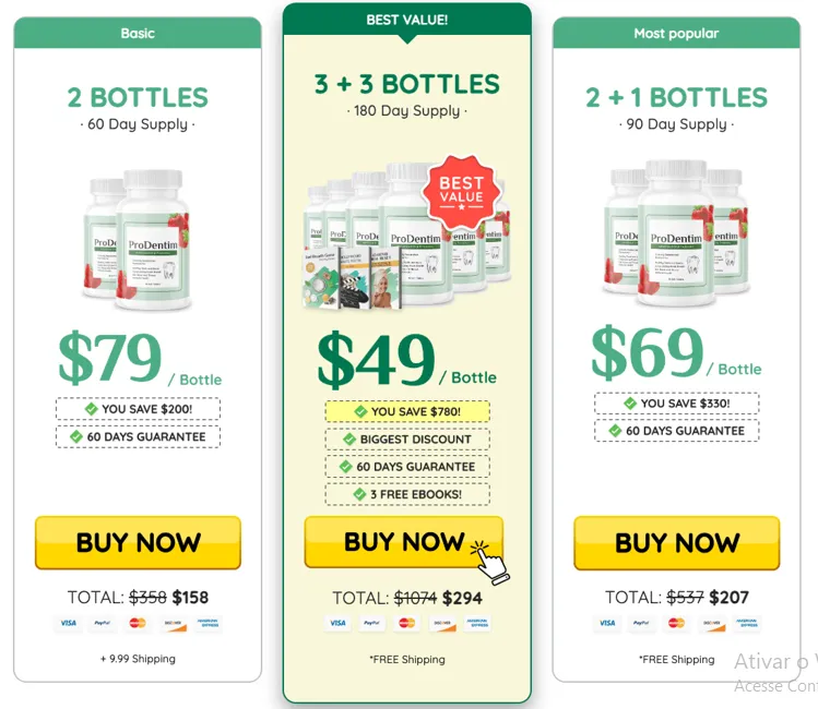 ProDentim Pricing Packages